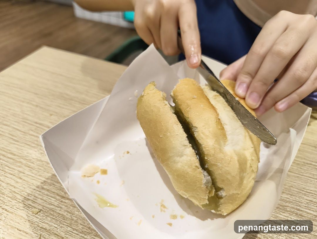 Cutting a sandwich