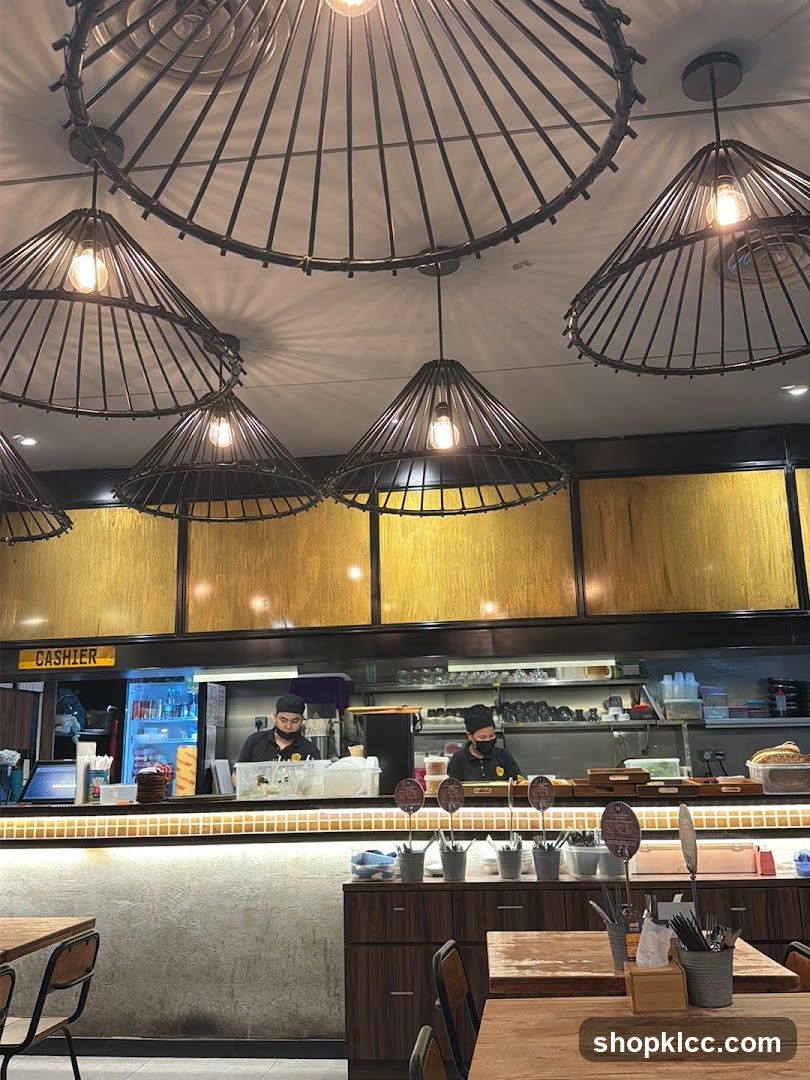 Restaurant Interior with Staff