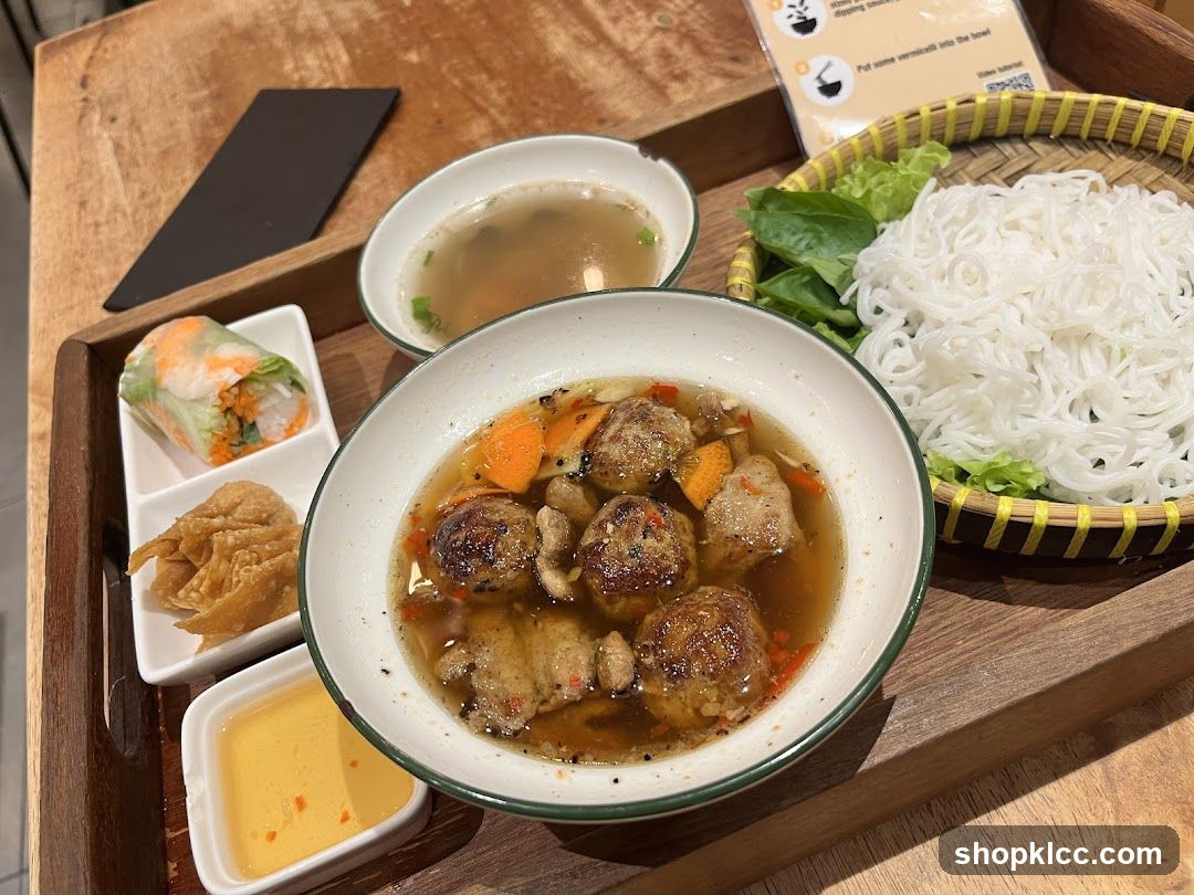 Vietnamese Meatball Noodle Dish