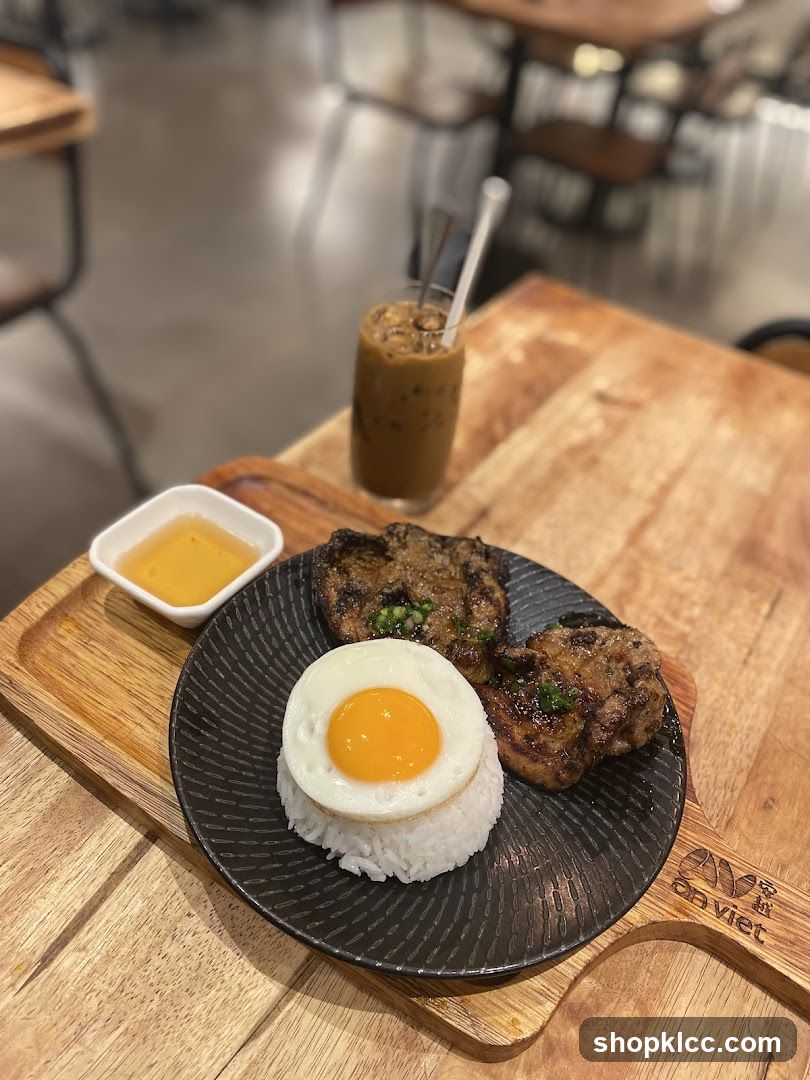 Vietnamese Grilled Pork with Rice and Egg