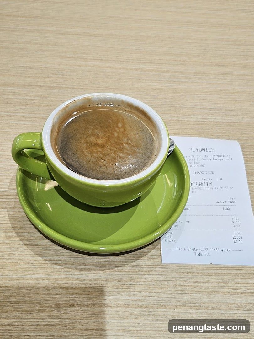 Coffee and Receipt