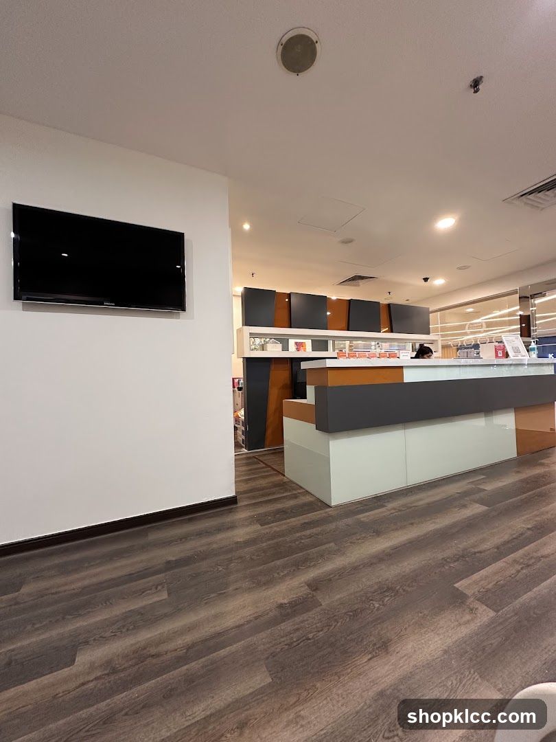 Modern Interior with Counter and TV