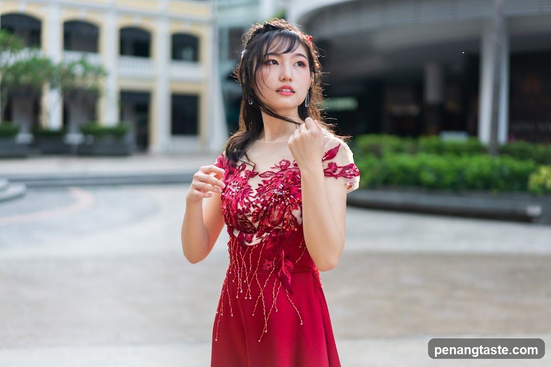 Woman in Red Dress