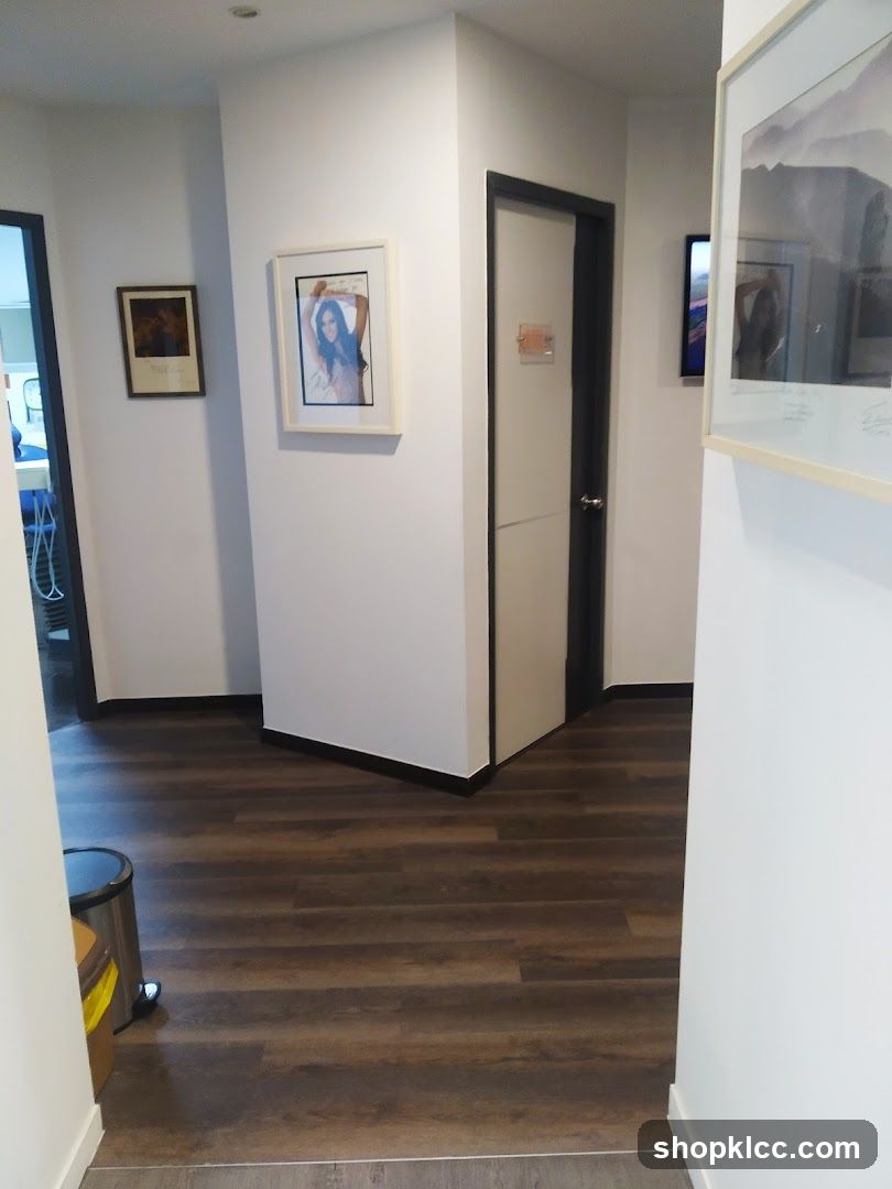 Hallway with Artwork