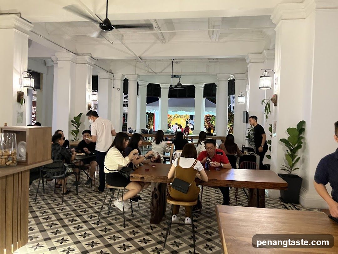 Restaurant Interior with Diners