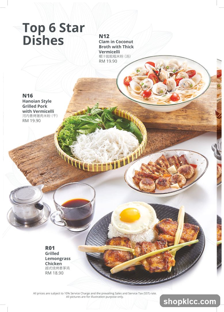 Top 6 Star Dishes