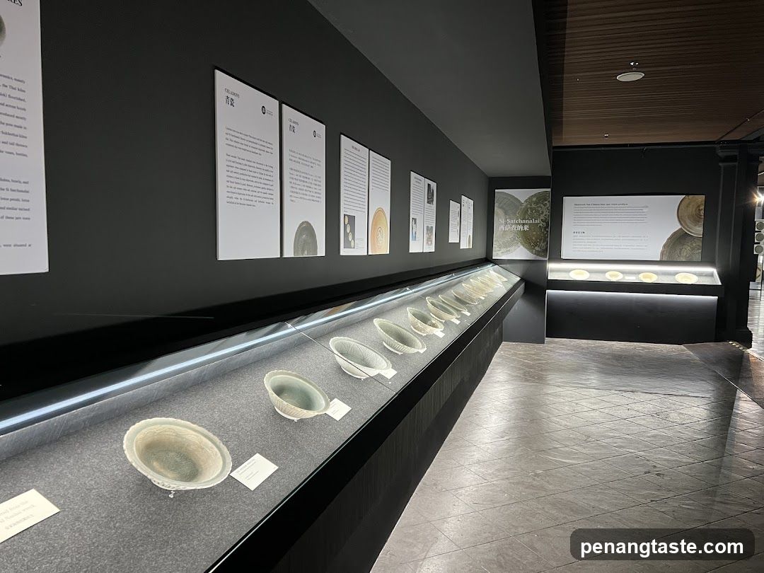 Museum Exhibit of Ceramic Bowls