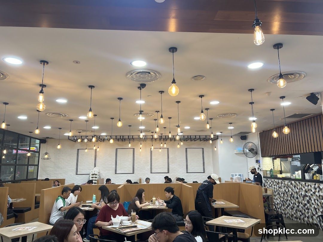 Restaurant Interior with Patrons