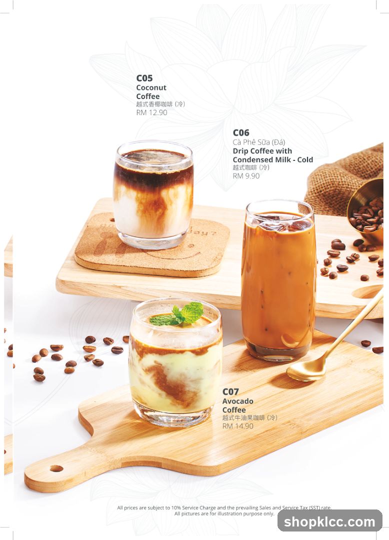 Coffee Menu