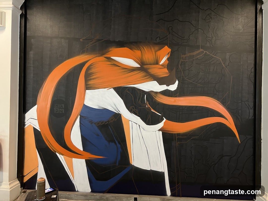 Painting of a fox-like creature