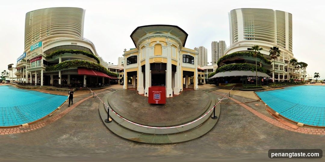 Outdoor plaza with modern architecture