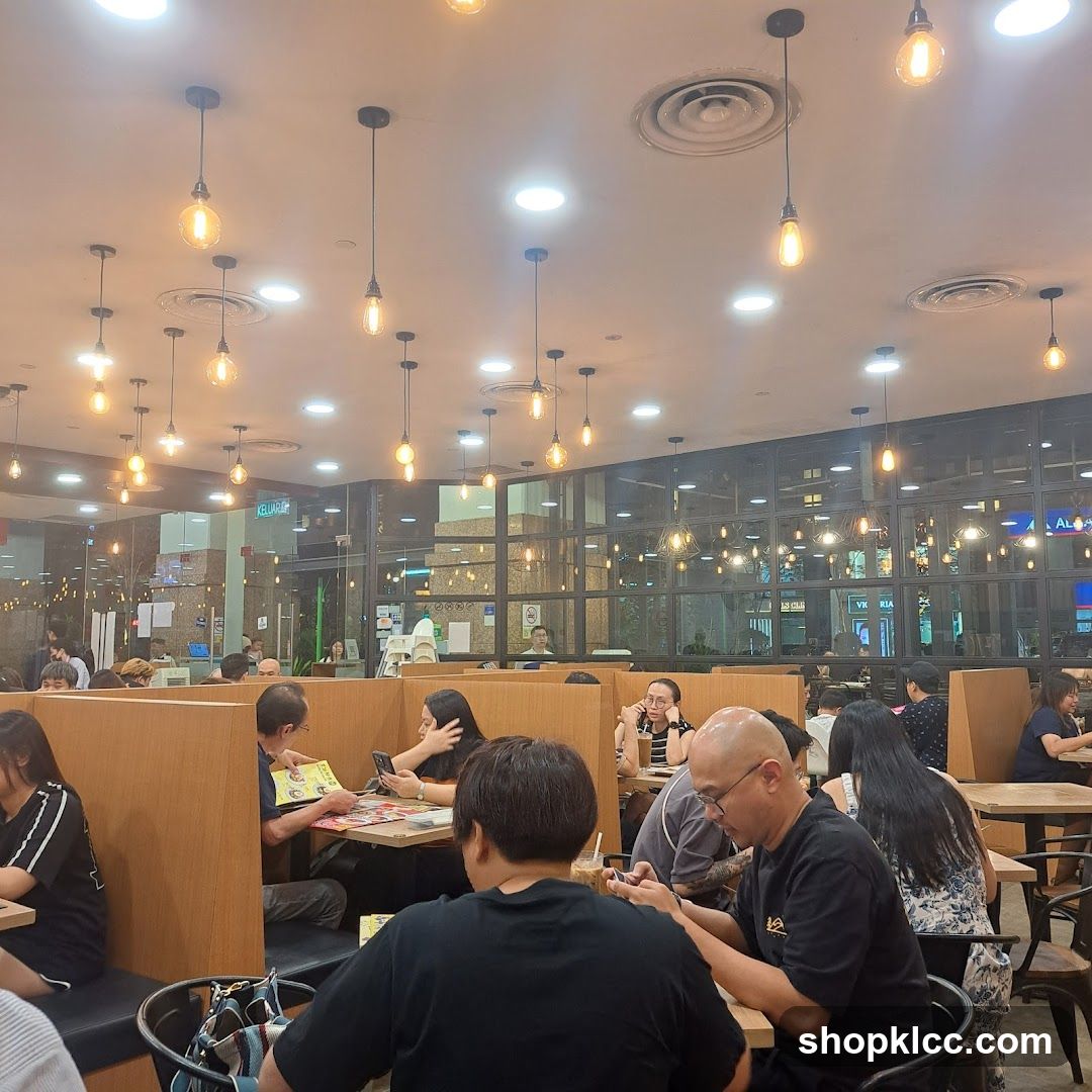 Restaurant Interior with Diners