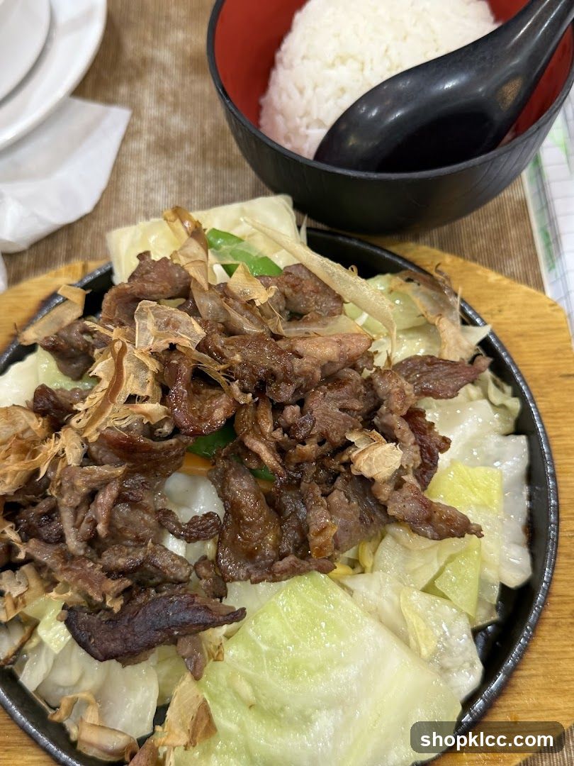 Sizzling Beef and Cabbage