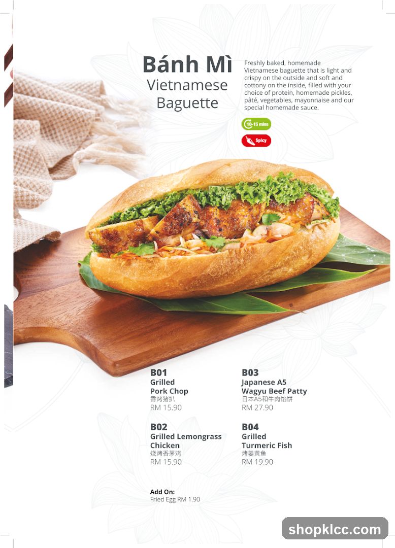 Bánh Mì Vietnamese Baguette