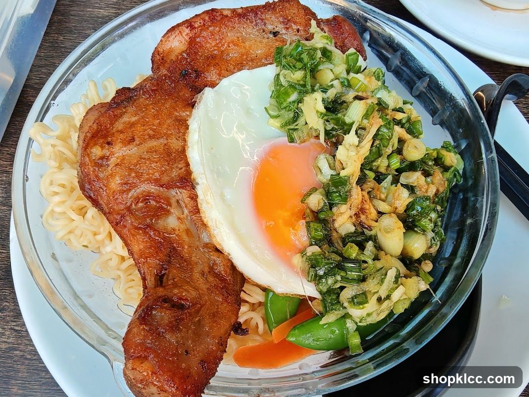 Noodle Dish with Meat and Egg