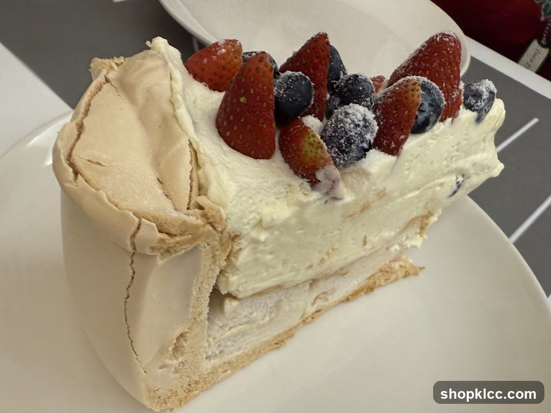Pavlova Slice with Berries