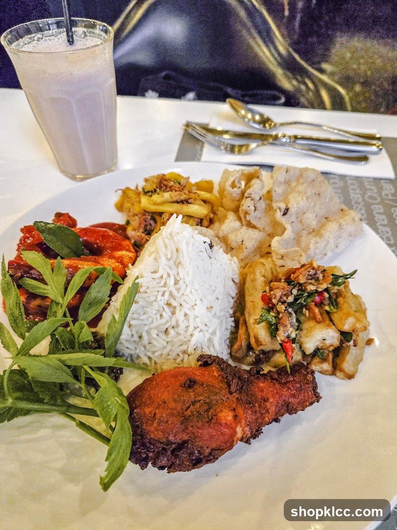 Indian Meal with Drink