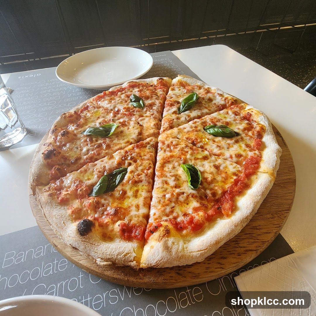 Pizza with Basil