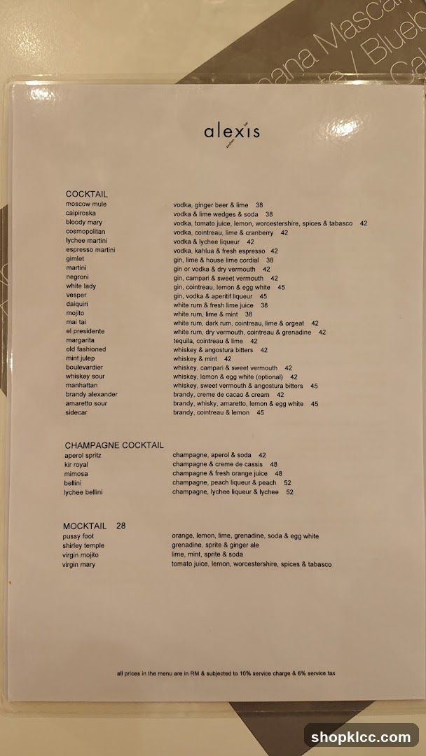 Alexis Menu