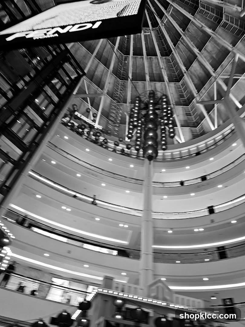 Interior of a multi-level shopping mall