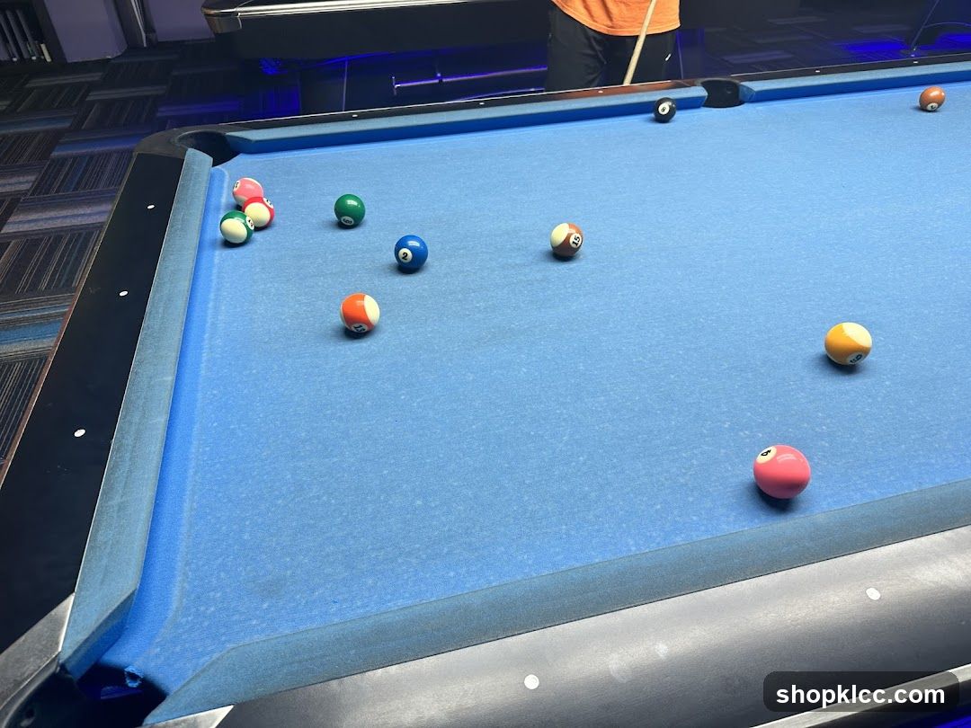 Billiard Table with Balls