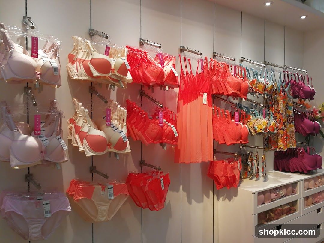 Bikini and Bra Display Wall