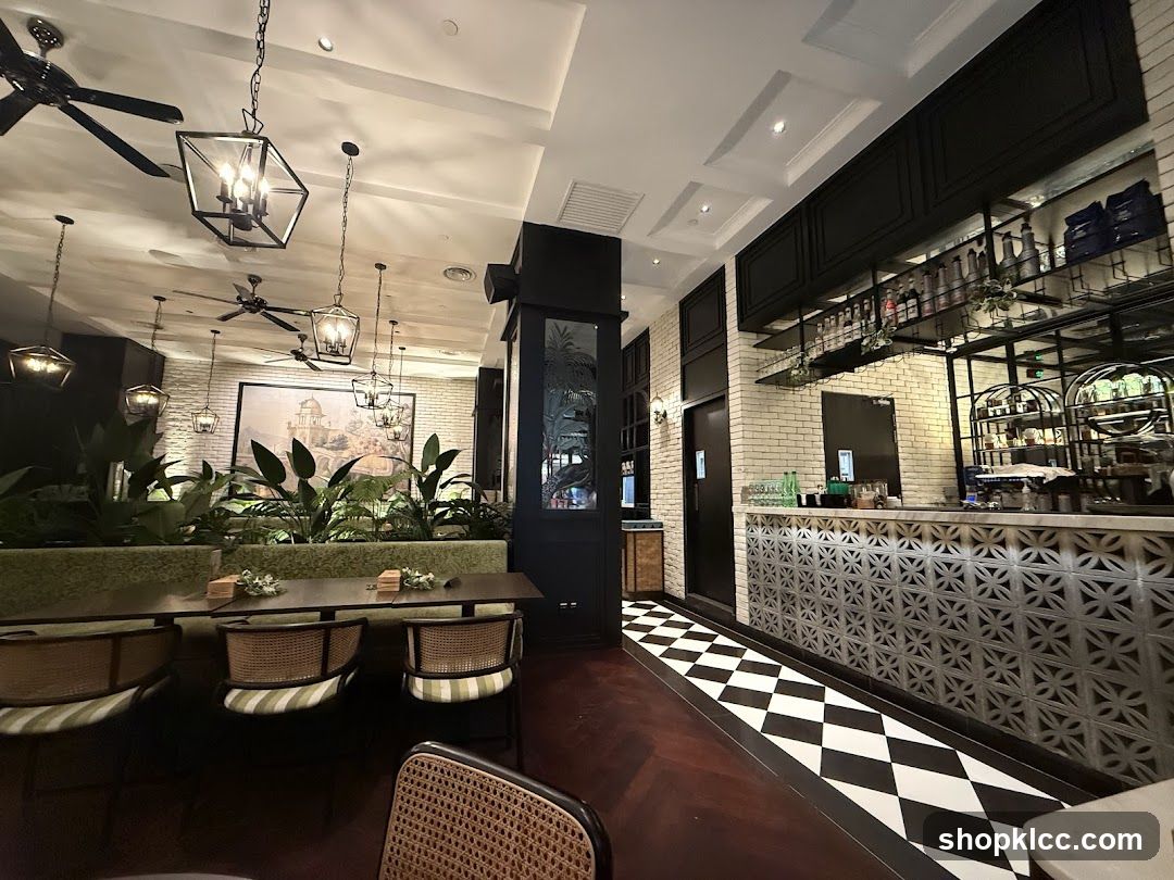 Restaurant Interior with Bar and Seating
