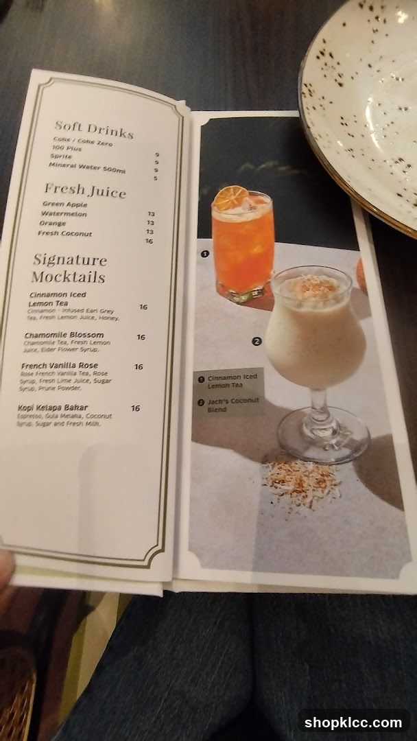 Drinks Menu