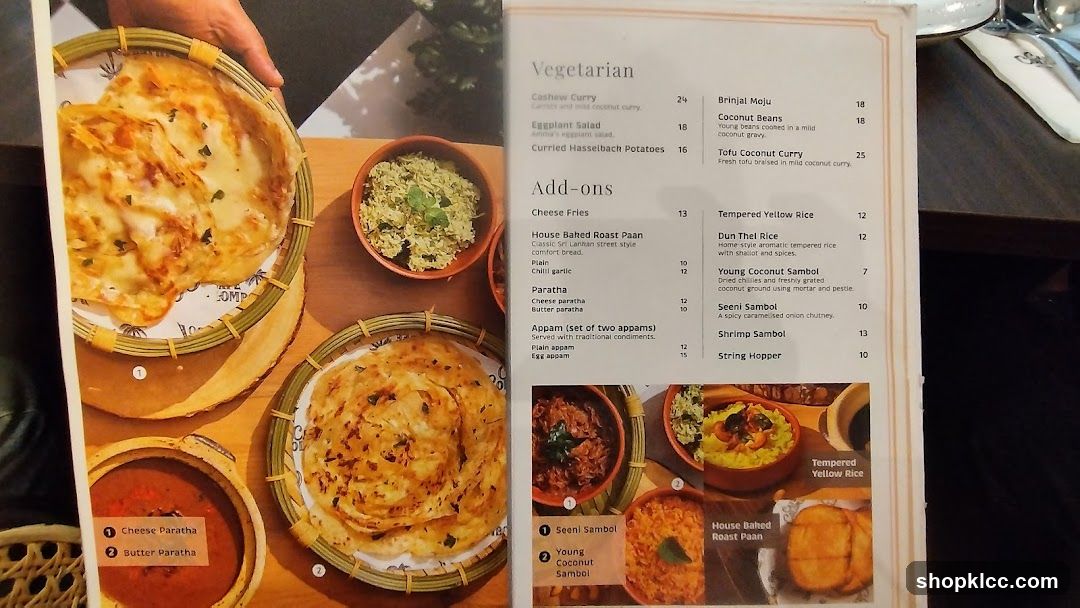 Vegetarian Menu