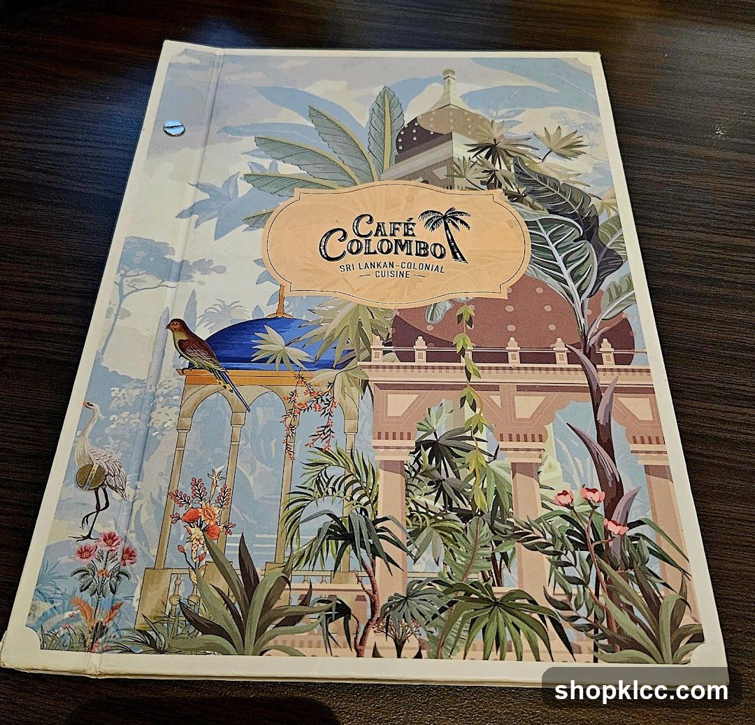 Cafe Colombo Menu