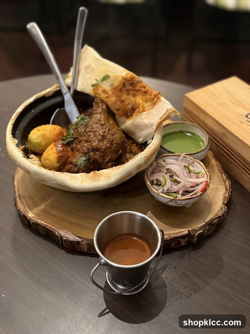 Biryani with accompaniments
