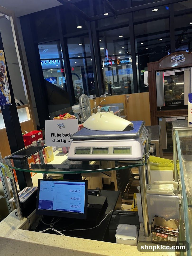 Counter with POS System and Scale