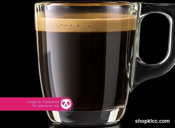 Coffee in a glass mug