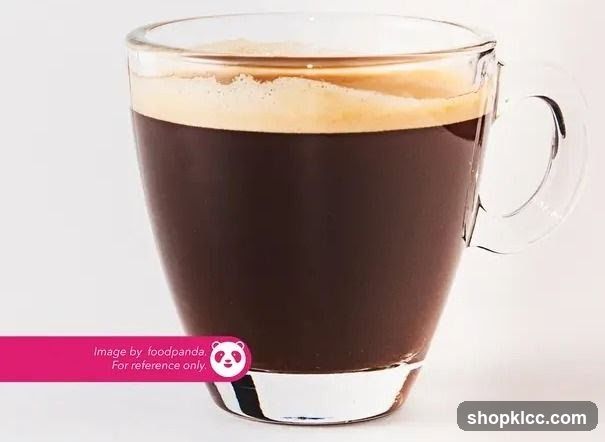 Coffee in a glass mug