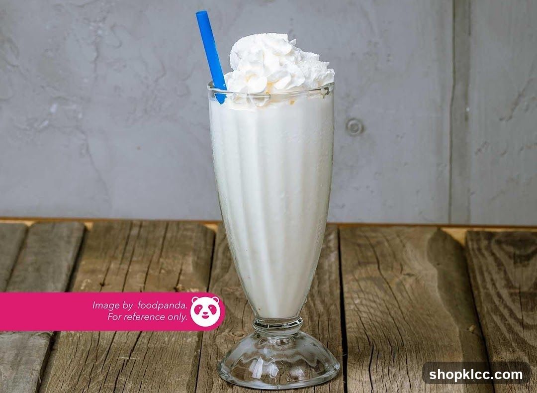 Vanilla Milkshake with Whipped Cream