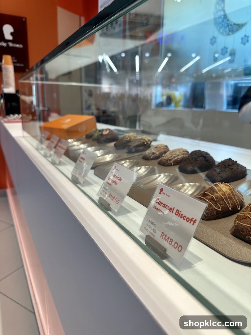Pastries in a Display Case