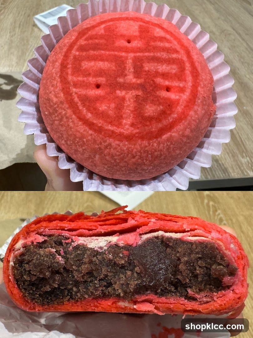 Red Pastry with Double Happiness Symbol