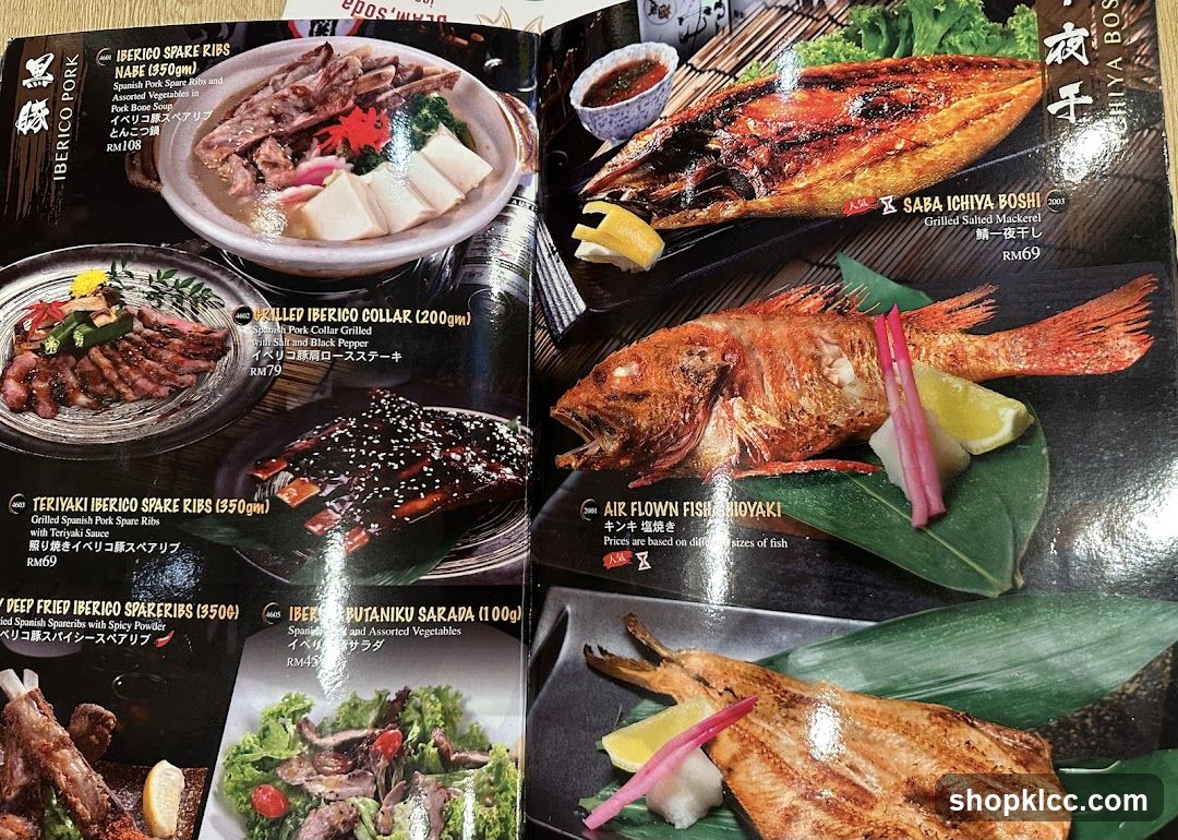 Iberico Pork and Fish Dishes