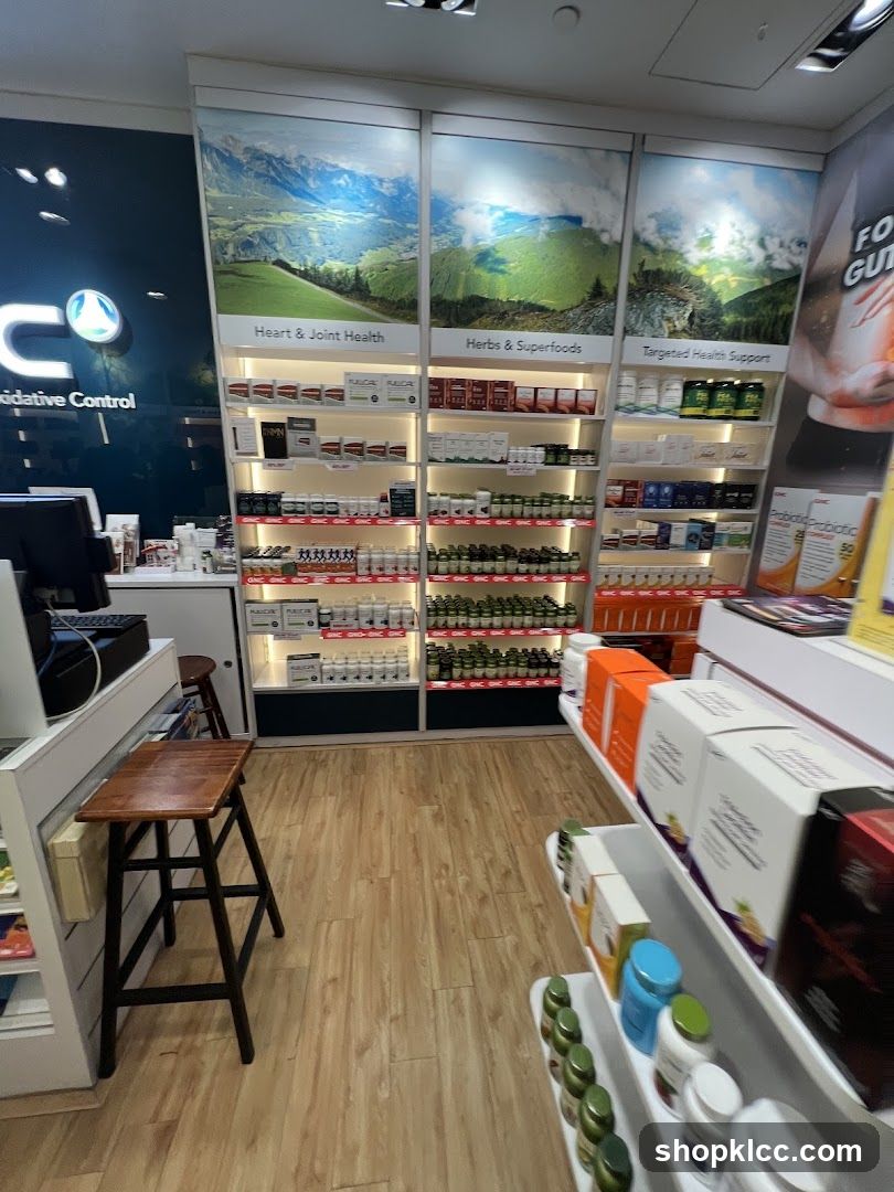 Health Supplement Store Interior