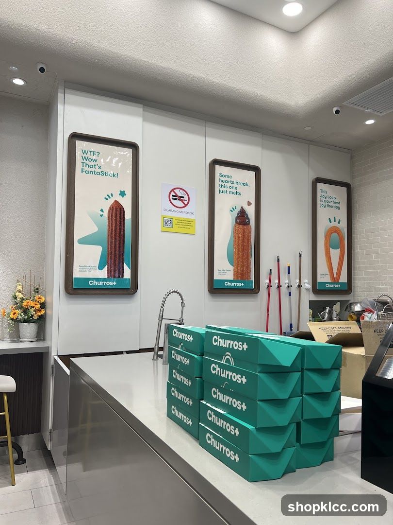 Churros+ counter display