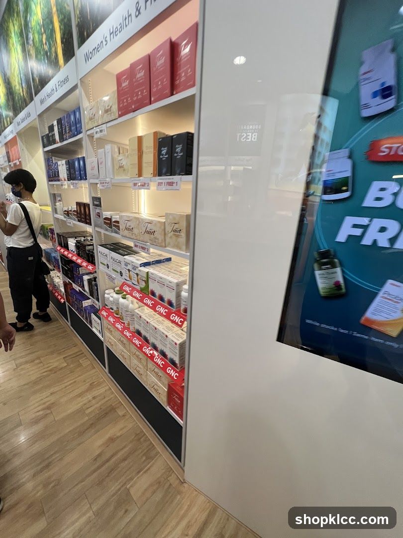 Health and Fitness Products Display