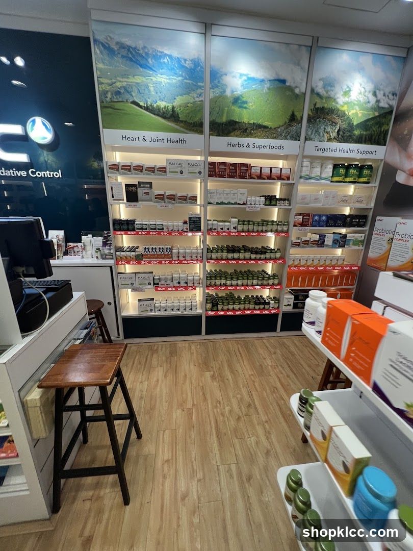 Health Supplement Store Interior