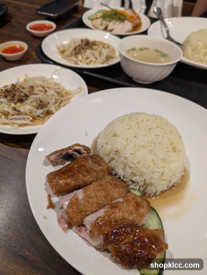 Hainanese Chicken Rice Plate