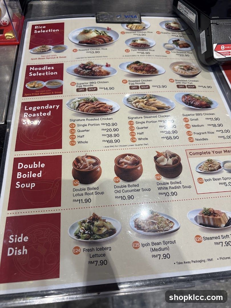 Rice and Noodle Menu