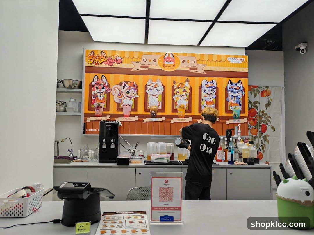 Bakery Interior with Staff Preparing Drinks