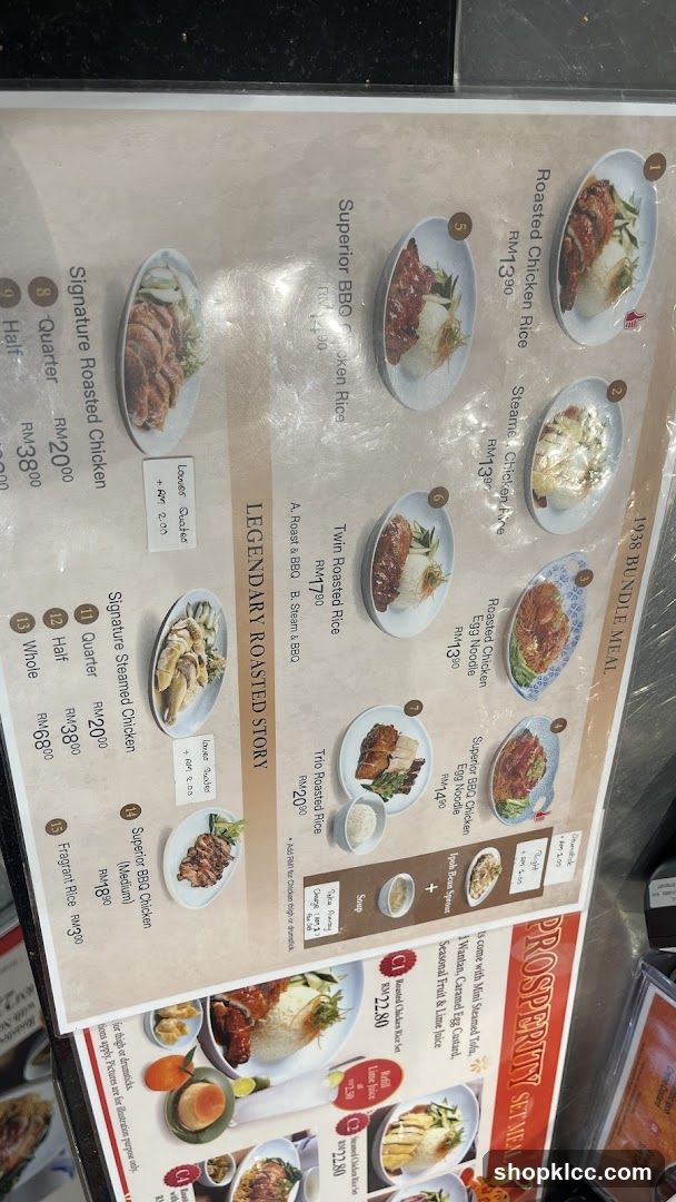 1936 BUNDEE MEAL Menu Board