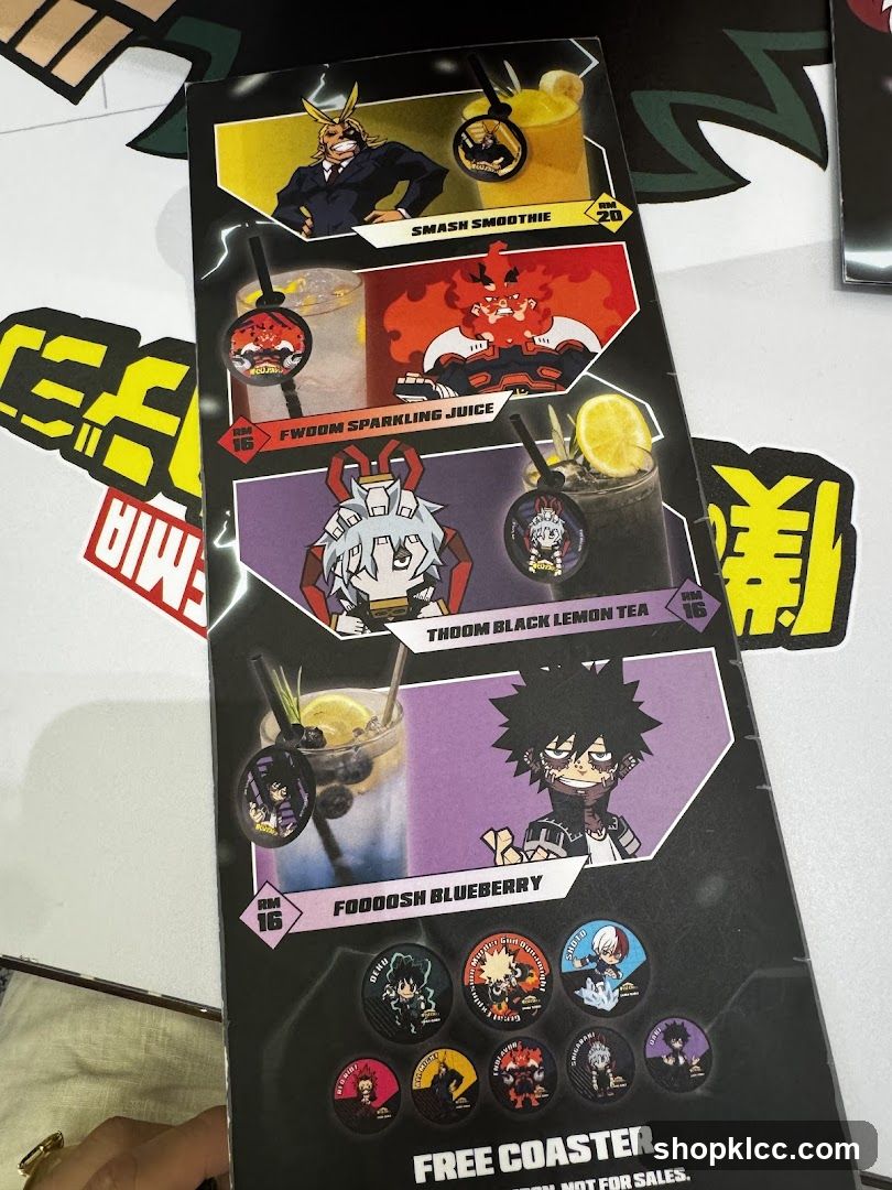 My Hero Academia Merchandise Display