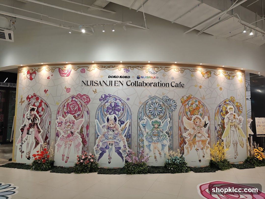 Doko Koko x Nijisanji Collaboration Cafe Display