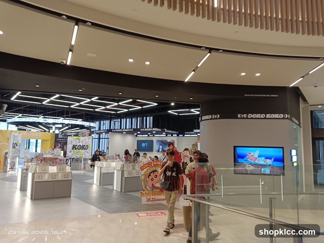 Shopping Mall Interior with Toy Store Display