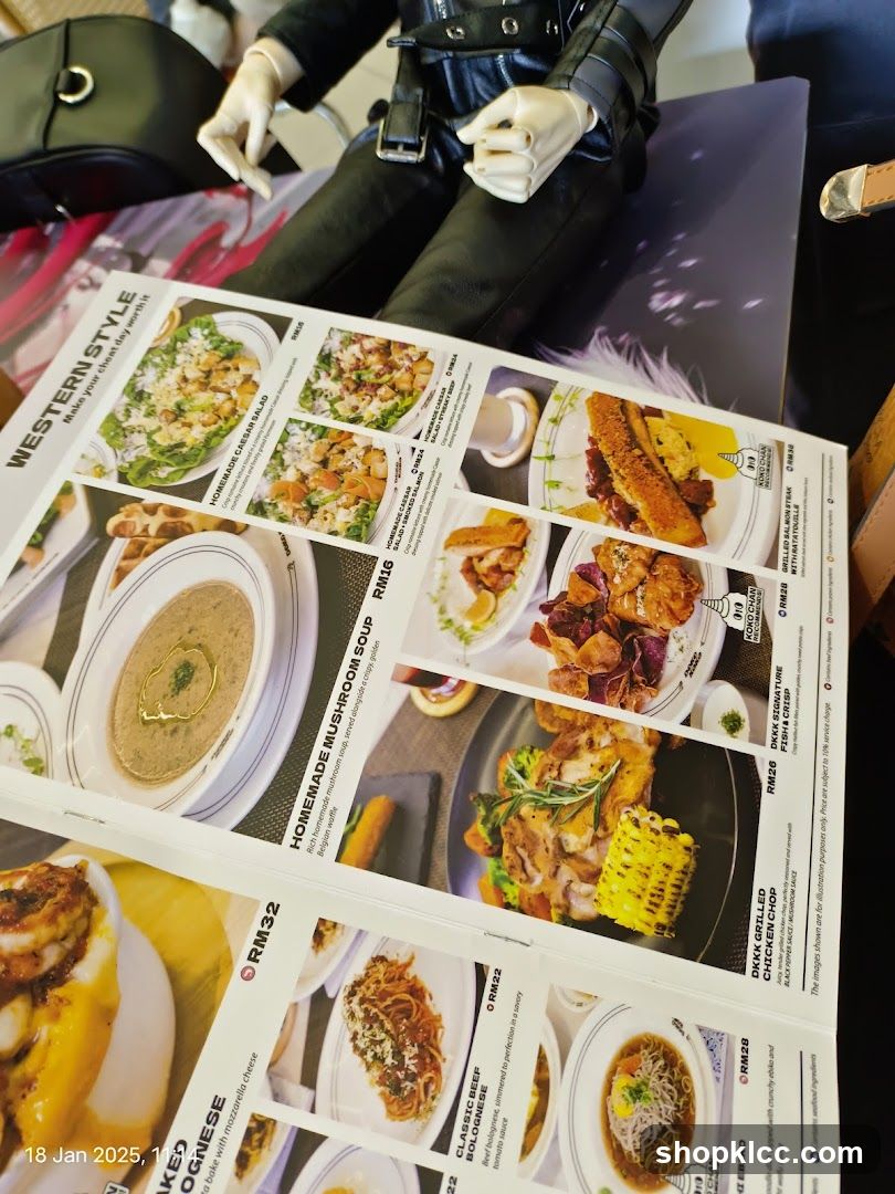 Western Style Menu